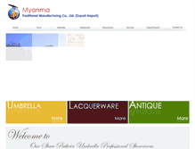 Tablet Screenshot of myanmarhandmade.com